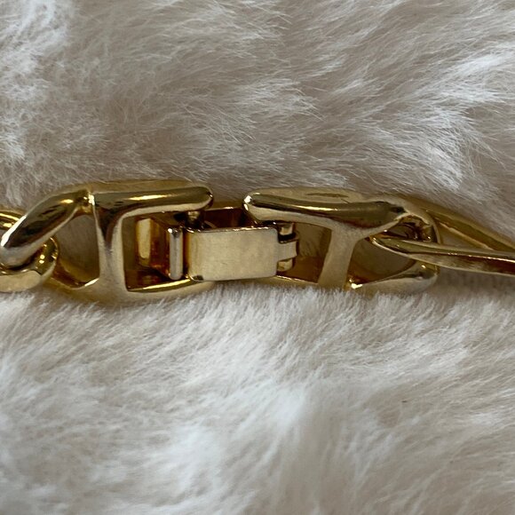 Vintage 18" Gold Plated Paperclip Chain Necklace - Picture 4 of 6